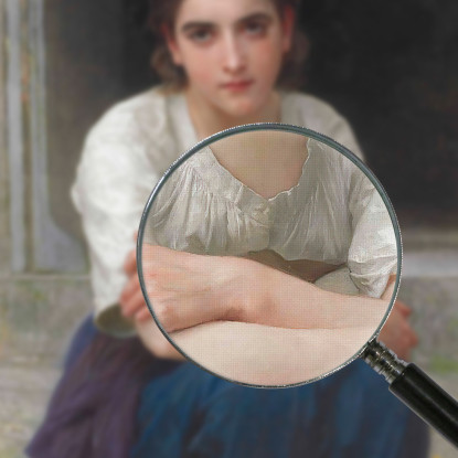 Fantasticheria Sulla Soglia William Bouguereau wbg142 quadro stampato su tela
