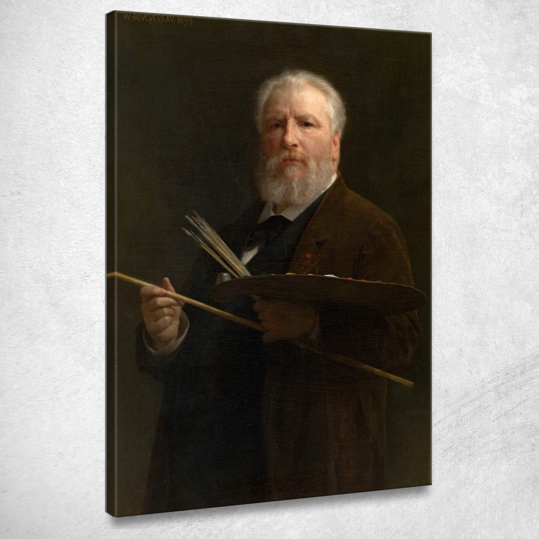 Auto Ritratto William Bouguereau wbg146 quadro stampato su tela Auto Ritratto William Bouguereau wbg146 quadro stampato su tela