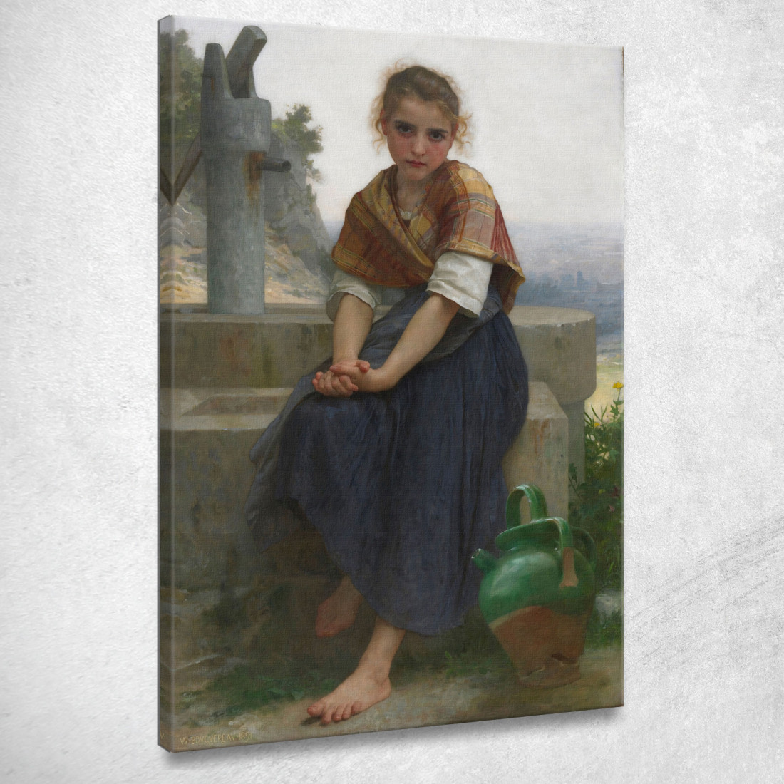 La Brocca Rotta William Bouguereau wbg154 quadro stampato su tela La Brocca Rotta William Bouguereau wbg154 quadro stampato su tela