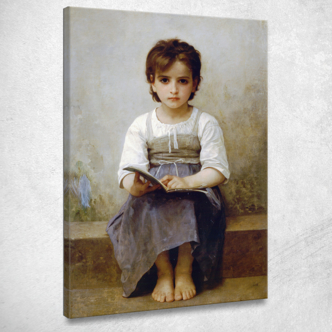 La Dura Lezione William Bouguereau wbg161 quadro stampato su tela La Dura Lezione William Bouguereau wbg161 quadro stampato su tela