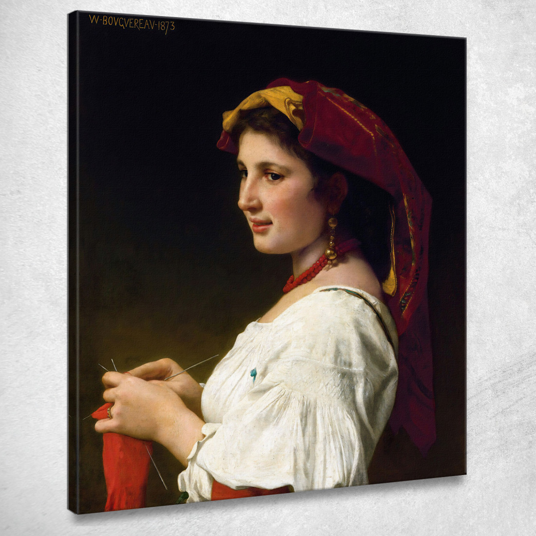 La Piccola Magliaia William Bouguereau wbg163 quadro stampato su tela La Piccola Magliaia William Bouguereau wbg163 quadro stampato su tela