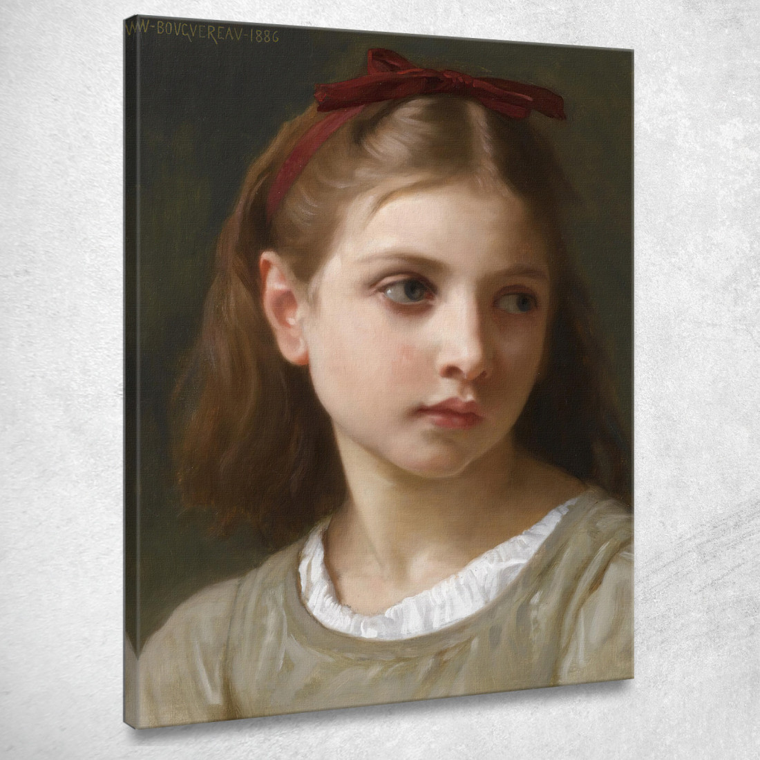 Una Piccola Ragazza William Bouguereau wbg176 quadro stampato su tela Una Piccola Ragazza William Bouguereau wbg176 quadro stampato su tela