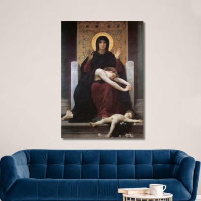 Vergine Consolatrice William Bouguereau wbg178 quadro stampato su tela