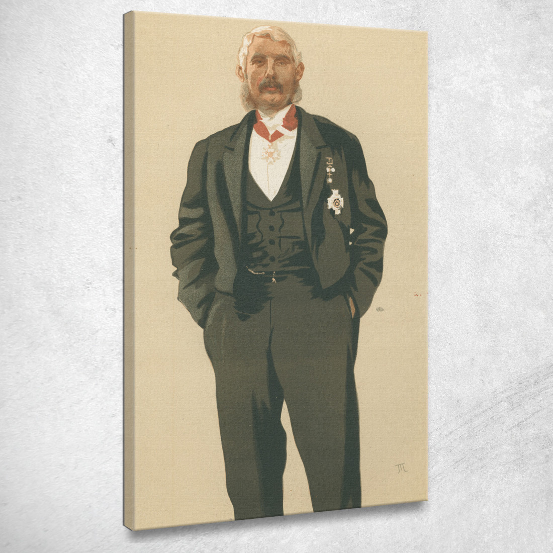 Le Commandant En Chef De L'Armée Et De La Marine Indiennes De Vanity Fair Le 25 Mars 1876 James Tissot tableau impression sur to Le Commandant En Chef De L'Armée Et De La Marine Indiennes De Vanity Fair Le 25 Mars 1876 James Tissot tableau impression sur to