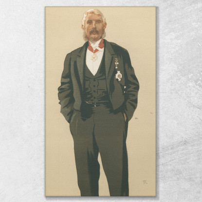 Le Commandant En Chef De L'Armée Et De La Marine Indiennes De Vanity Fair Le 25 Mars 1876 James Tissot tableau impression sur to