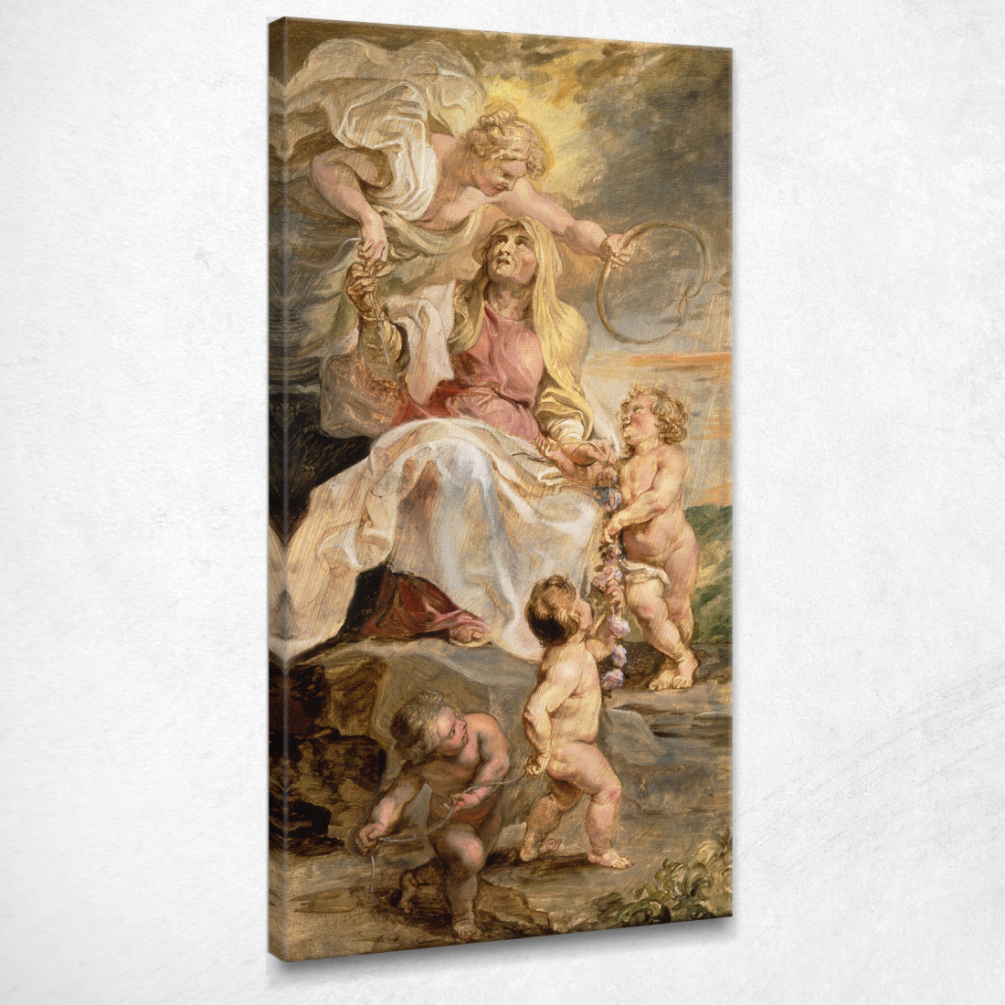 Allegoria Dell'Eternità La Successione Dei Papi Peter Paul Rubens ppr22 quadro stampato su tela Allegoria Dell'Eternità La Successione Dei Papi Peter Paul Rubens ppr22 quadro stampato su tela