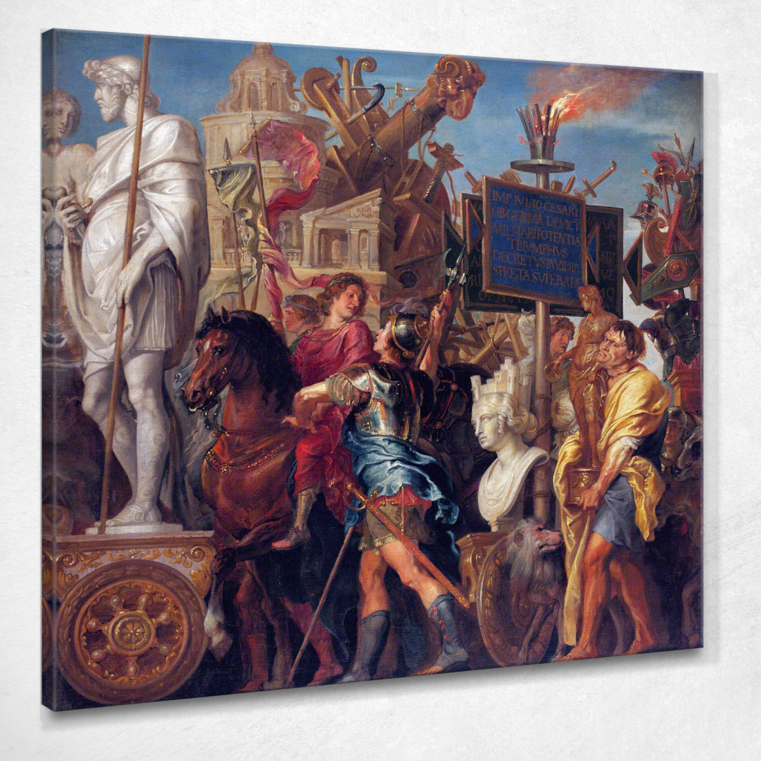 Il Trionfo Di Cesare Peter Paul Rubens ppr33 quadro stampato su tela Il Trionfo Di Cesare Peter Paul Rubens ppr33 quadro stampato su tela