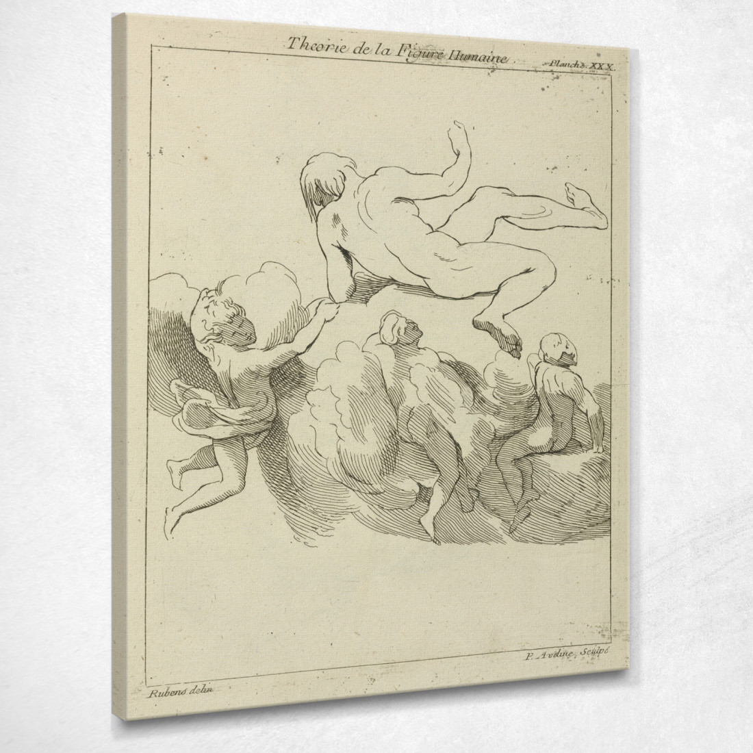 Quattro Figure In Posizioni Fluttuanti Tre In Mezzo Alle Nuvole Peter Paul Rubens ppr75 quadro stampato su tela Quattro Figure In Posizioni Fluttuanti Tre In Mezzo Alle Nuvole Peter Paul Rubens ppr75 quadro stampato su tela