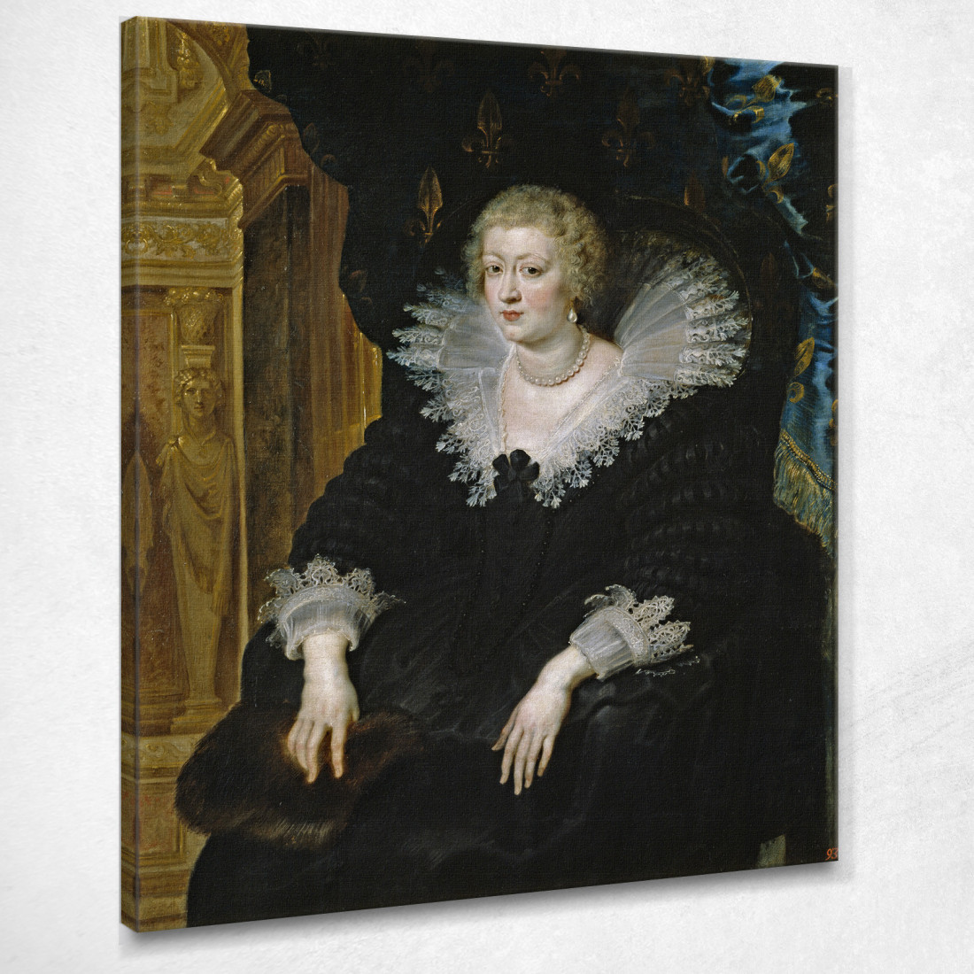 Ritratto Di Anna D'Austria Peter Paul Rubens ppr143 quadro stampato su tela Ritratto Di Anna D'Austria Peter Paul Rubens ppr143 quadro stampato su tela