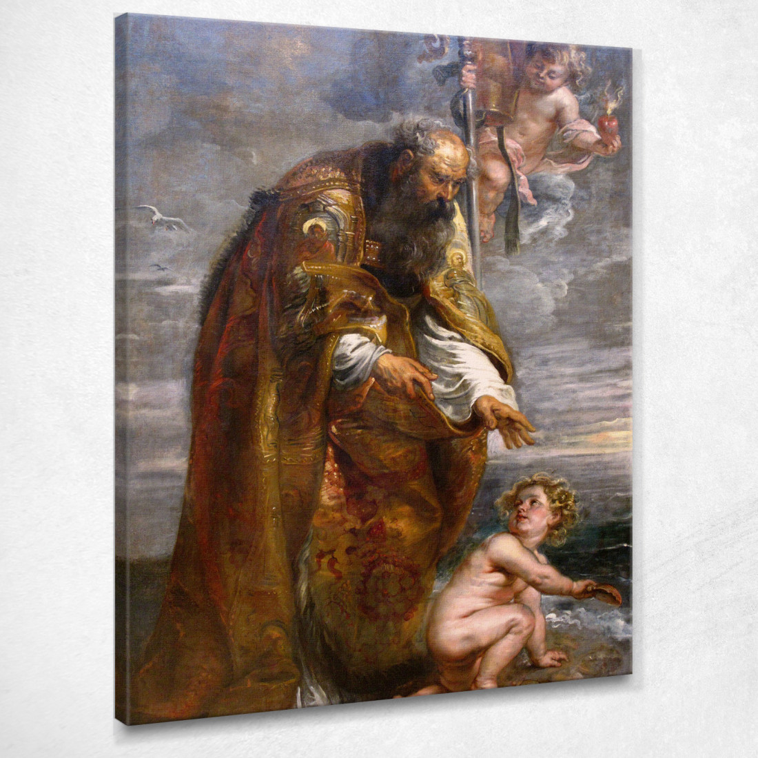 Sant'Agostino Peter Paul Rubens ppr160 quadro stampato su tela Sant'Agostino Peter Paul Rubens ppr160 quadro stampato su tela