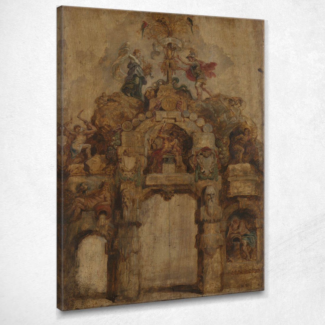 Retro Dell'Arco Della Zecca Peter Paul Rubens ppr213 quadro stampato su tela Retro Dell'Arco Della Zecca Peter Paul Rubens ppr213 quadro stampato su tela