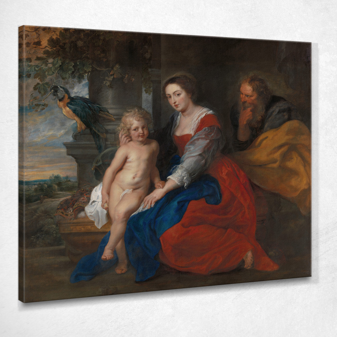 La Sacra Famiglia Con Il Pappagallo Peter Paul Rubens ppr252 quadro stampato su tela La Sacra Famiglia Con Il Pappagallo Peter Paul Rubens ppr252 quadro stampato su tela