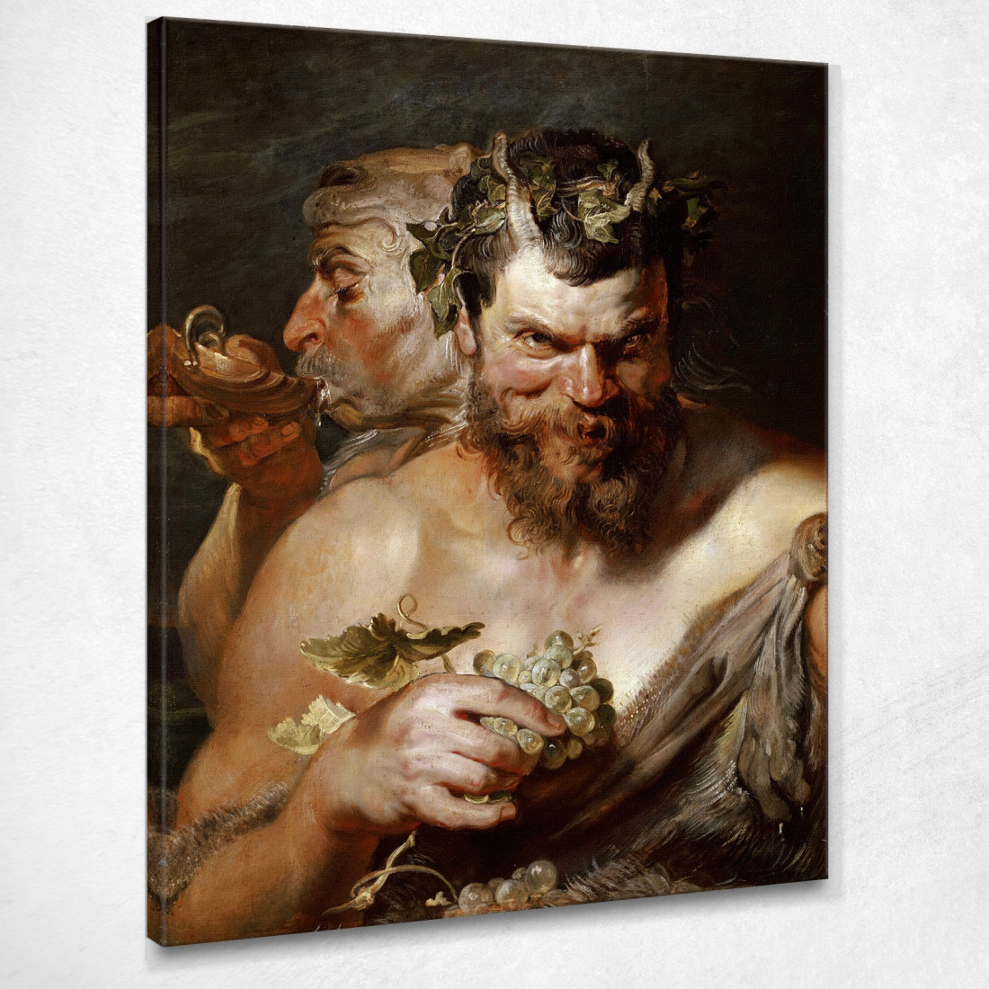 Due Satiri Peter Paul Rubens ppr313 quadro stampato su tela Due Satiri Peter Paul Rubens ppr313 quadro stampato su tela
