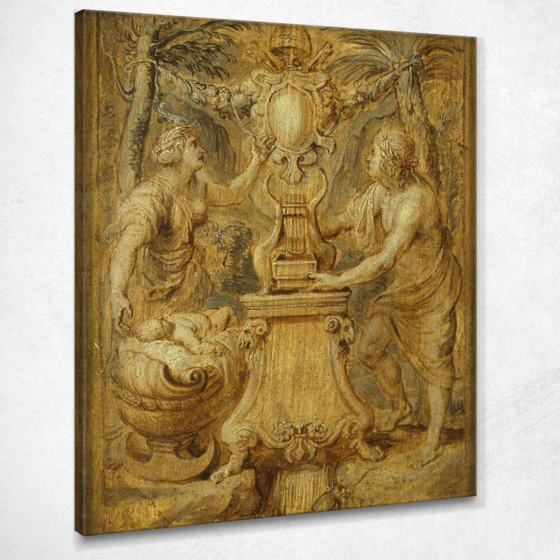 Il Frontespizio Del Libro Lirico Iv Di Sarbievi Peter Paul Rubens ppr327 quadro stampato su tela Il Frontespizio Del Libro Lirico Iv Di Sarbievi Peter Paul Rubens ppr327 quadro stampato su tela