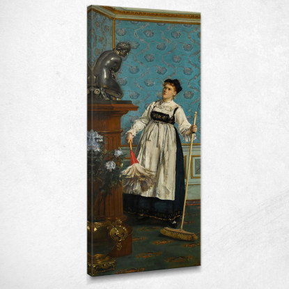 Un Aspirante Intenditore Alfred Stevens stal9 quadro stampato su tela