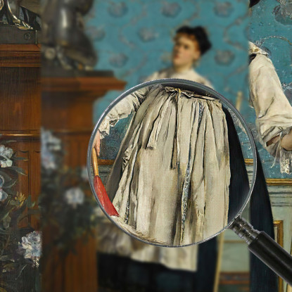 Un Aspirante Intenditore Alfred Stevens stal9 quadro stampato su tela