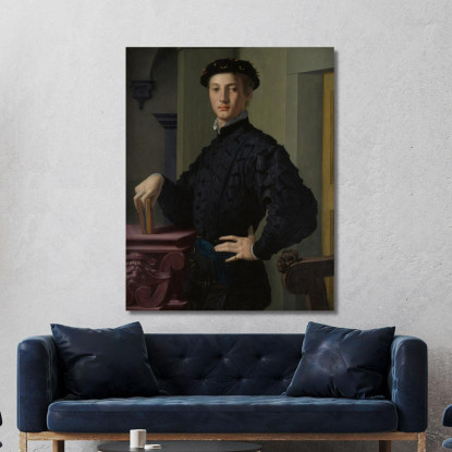 Ritratto Di Un Giovane Agnolo Bronzino abz10 quadro stampato su tela