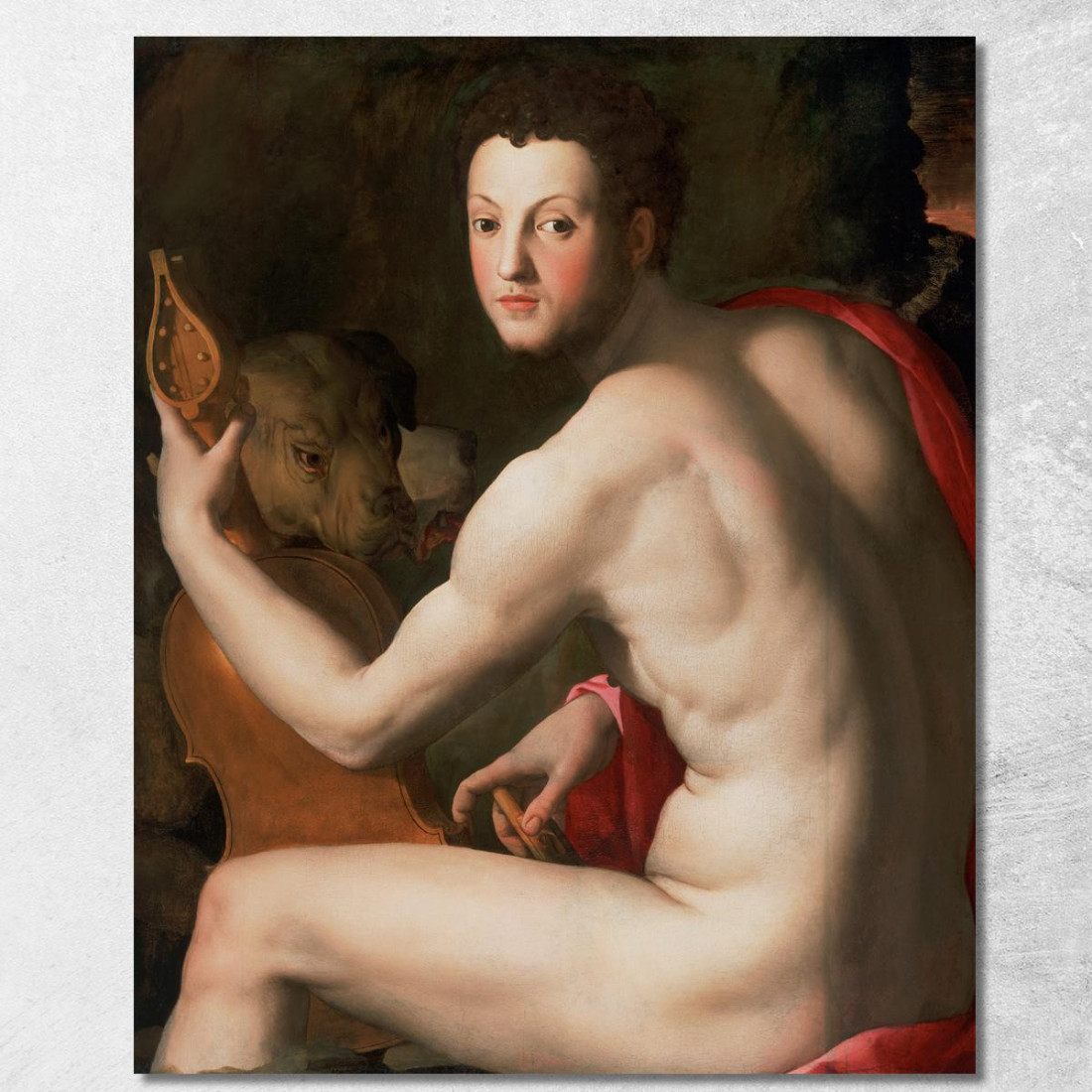 Ritratto Di Cosimo I De Medici Come Orfeo Agnolo Bronzino abz12 quadro stampato su tela Ritratto Di Cosimo I De Medici Come Orfeo Agnolo Bronzino abz12 quadro stampato su tela