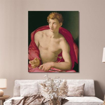 San Sebastiano Agnolo Bronzino abz17 quadro stampato su tela