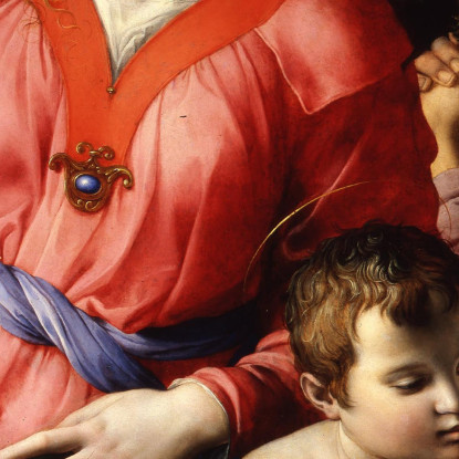 La Sacra Famiglia Panciatichi Agnolo Bronzino abz21 quadro stampato su tela