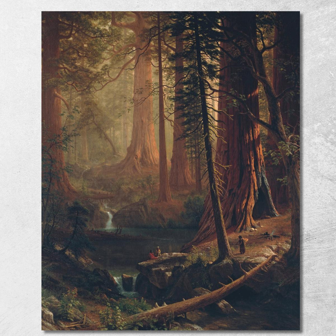 Sequoie Giganti Della California Albert Bierstadt abr28 quadro stampato su tela Sequoie Giganti Della California Albert Bierstadt abr28 quadro stampato su tela