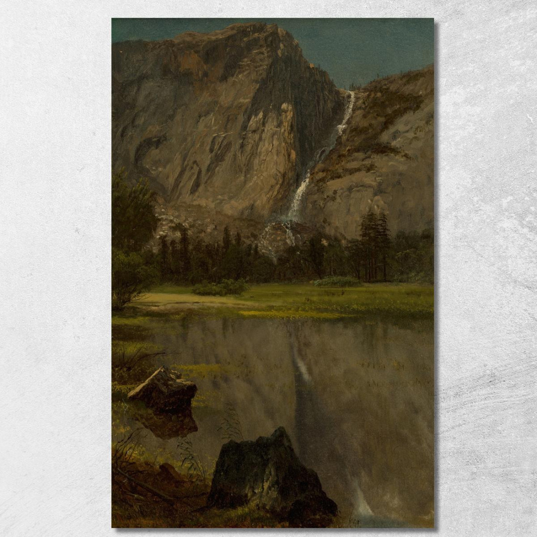 Cascate Hetch Hetchycalifornia Albert Bierstadt abr31 quadro stampato su tela Cascate Hetch Hetchycalifornia Albert Bierstadt abr31 quadro stampato su tela