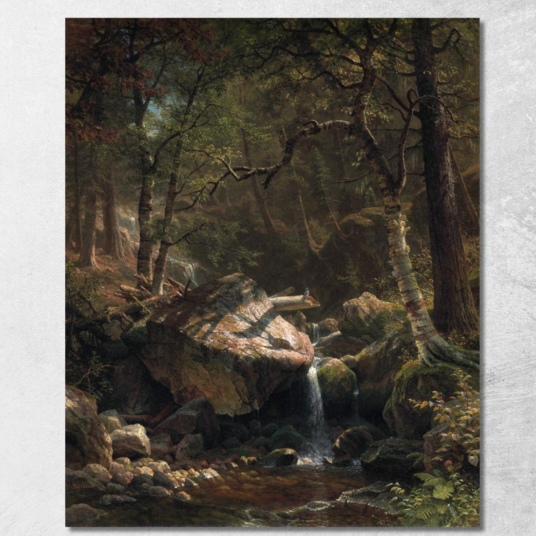 Ruscello Di Montagna Albert Bierstadt abr66 quadro stampato su tela Ruscello Di Montagna Albert Bierstadt abr66 quadro stampato su tela