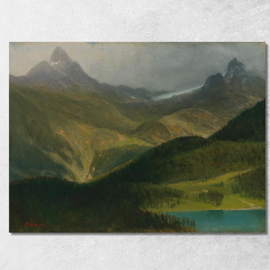 Paesaggio Montano Albert Bierstadt abr68 quadro stampato su tela Paesaggio Montano Albert Bierstadt abr68 quadro stampato su tela