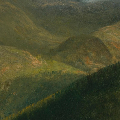 Paesaggio Montano Albert Bierstadt abr68 quadro stampato su tela