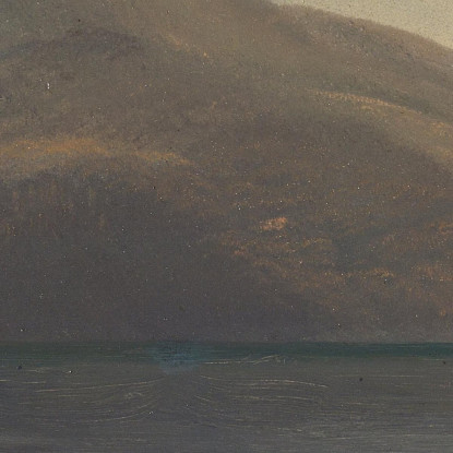Sull'Hudson Albert Bierstadt abr77 quadro stampato su tela