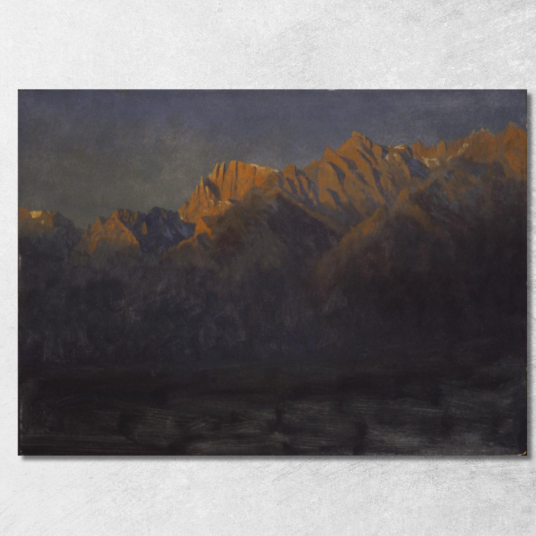 Alba Nelle Sierras Albert Bierstadt abr101 quadro stampato su tela Alba Nelle Sierras Albert Bierstadt abr101 quadro stampato su tela