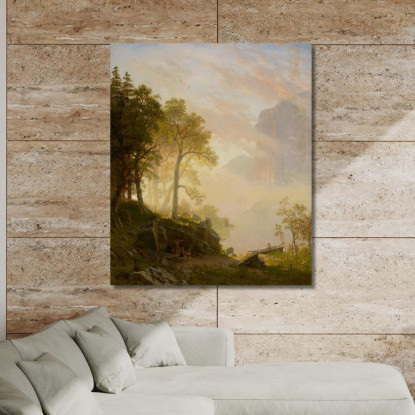 Il Fiume Merced Nello Yosemite Albert Bierstadt abr110 quadro stampato su tela