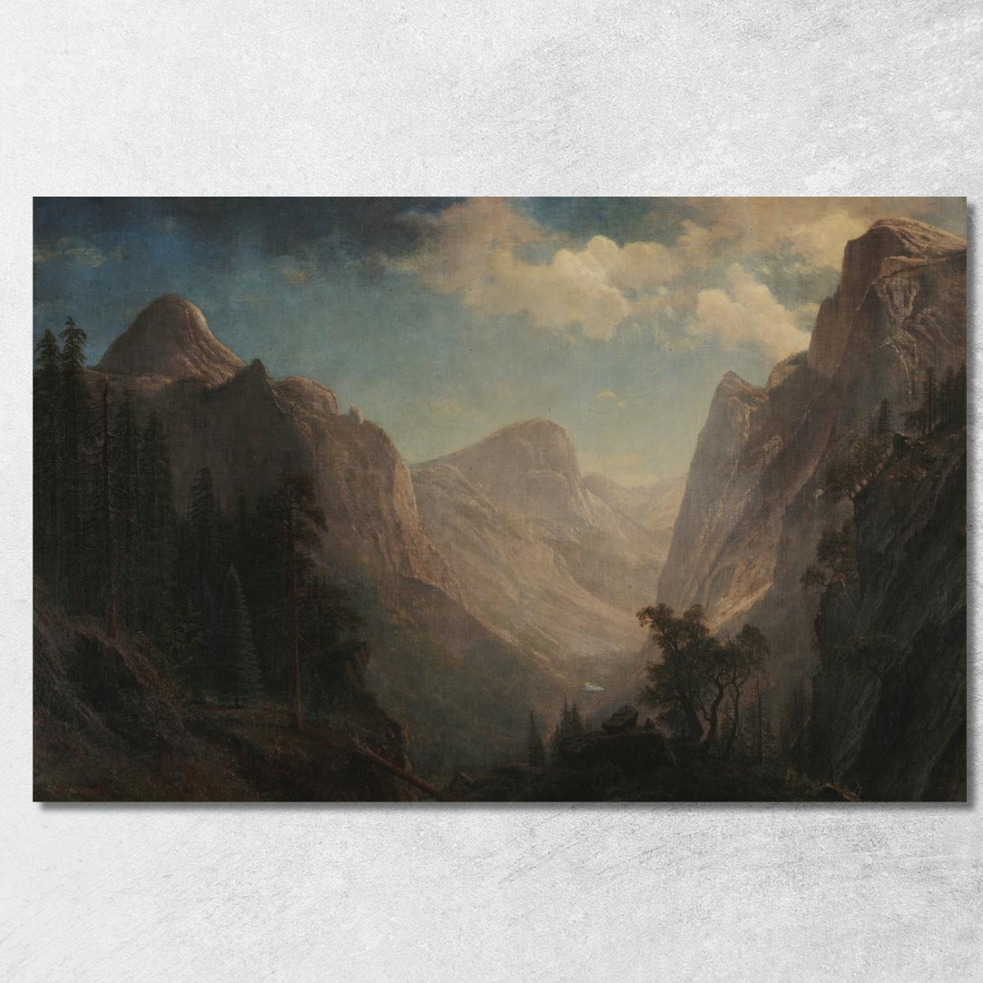 Vista Nella Valle Dello Yosemite Albert Bierstadt abr126 quadro stampato su tela Vista Nella Valle Dello Yosemite Albert Bierstadt abr126 quadro stampato su tela