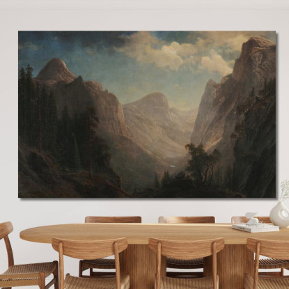 Vista Nella Valle Dello Yosemite Albert Bierstadt abr126 quadro stampato su tela