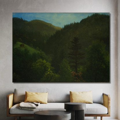 Paesaggio Boscoso Albert Bierstadt abr134 quadro stampato su tela