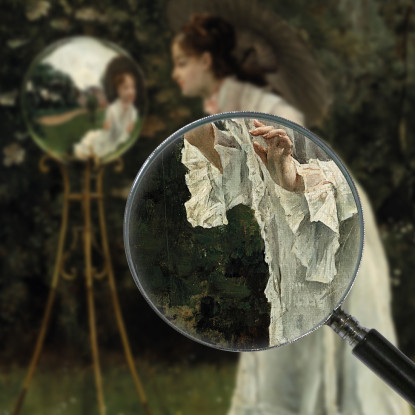 La Palla D'Argento Alfred Stevens stal38 quadro stampato su tela