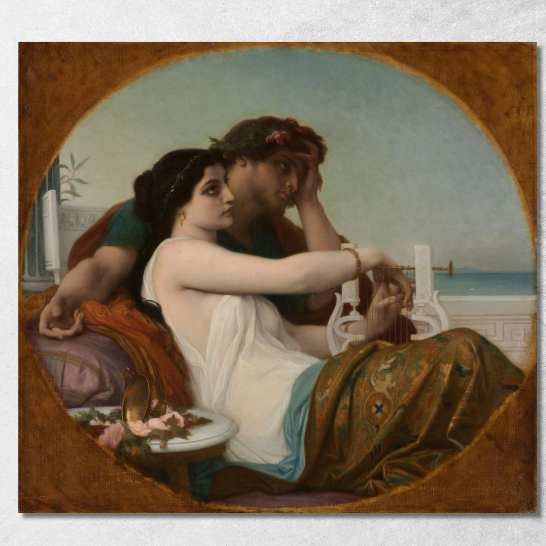 Alghe E Bonifacio Alexandre Cabanel acb4 quadro stampato su tela Alghe E Bonifacio Alexandre Cabanel acb4 quadro stampato su tela