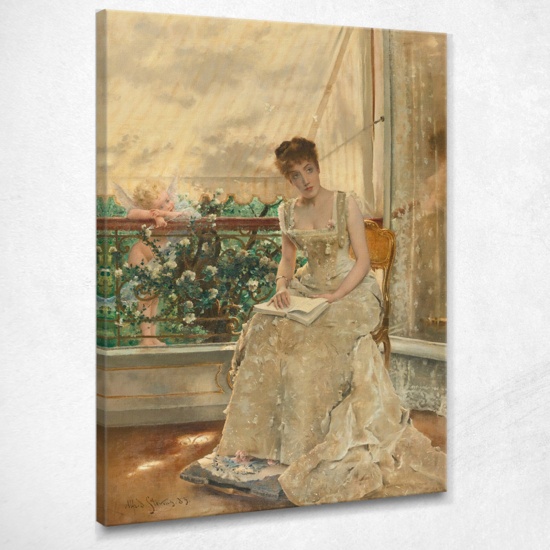 La Donna E L'Amore L'Amore Che Viene Alfred Stevens stal41 quadro stampato su tela La Donna E L'Amore L'Amore Che Viene Alfred Stevens stal41 quadro stampato su tela