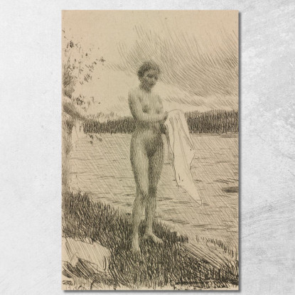 Dal Fiume Anders Zorn azn12 quadro stampato su tela