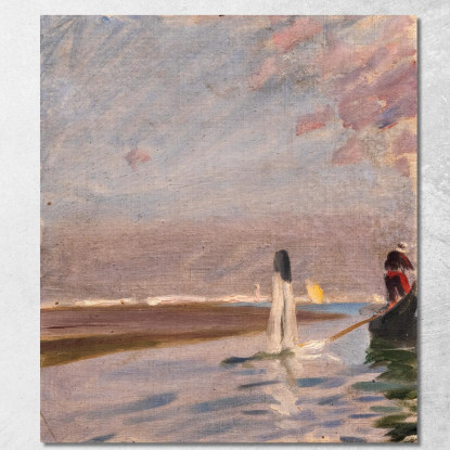 Rotta Verso Burano Anders Zorn azn16 quadro stampato su tela