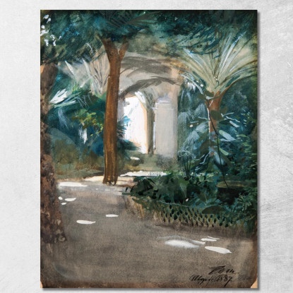 Giardino Ad Algeri Anders Zorn azn23 quadro stampato su tela