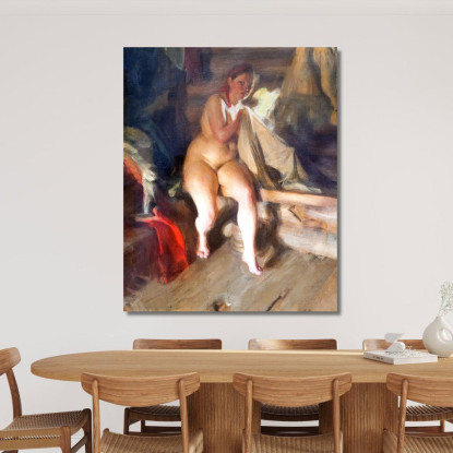 Nel Soppalco Anders Zorn azn36 quadro stampato su tela