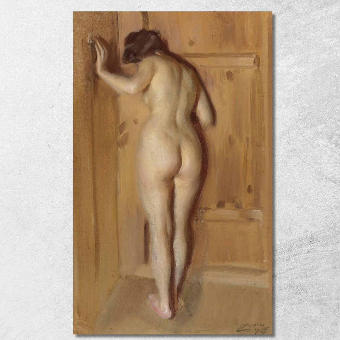 La Porta Della Camera Anders Zorn azn40 quadro stampato su tela La Porta Della Camera Anders Zorn azn40 quadro stampato su tela