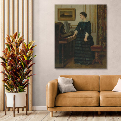 L'Assenza Alfred Stevens stal53 quadro stampato su tela