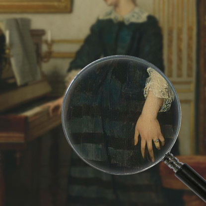 L'Assenza Alfred Stevens stal53 quadro stampato su tela