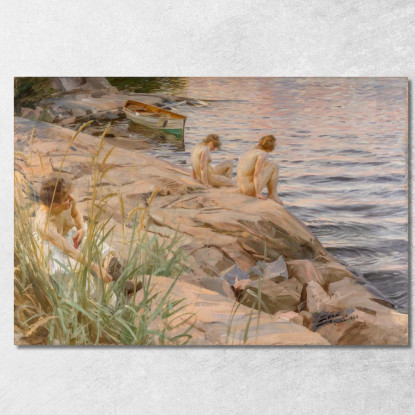 All'Aperto Anders Zorn azn55 quadro stampato su tela