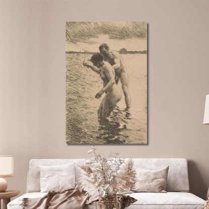 Pilota Anders Zorn azn56 quadro stampato su tela
