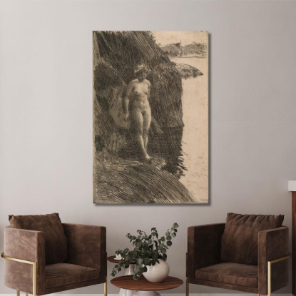 Precipizio Anders Zorn azn63 quadro stampato su tela