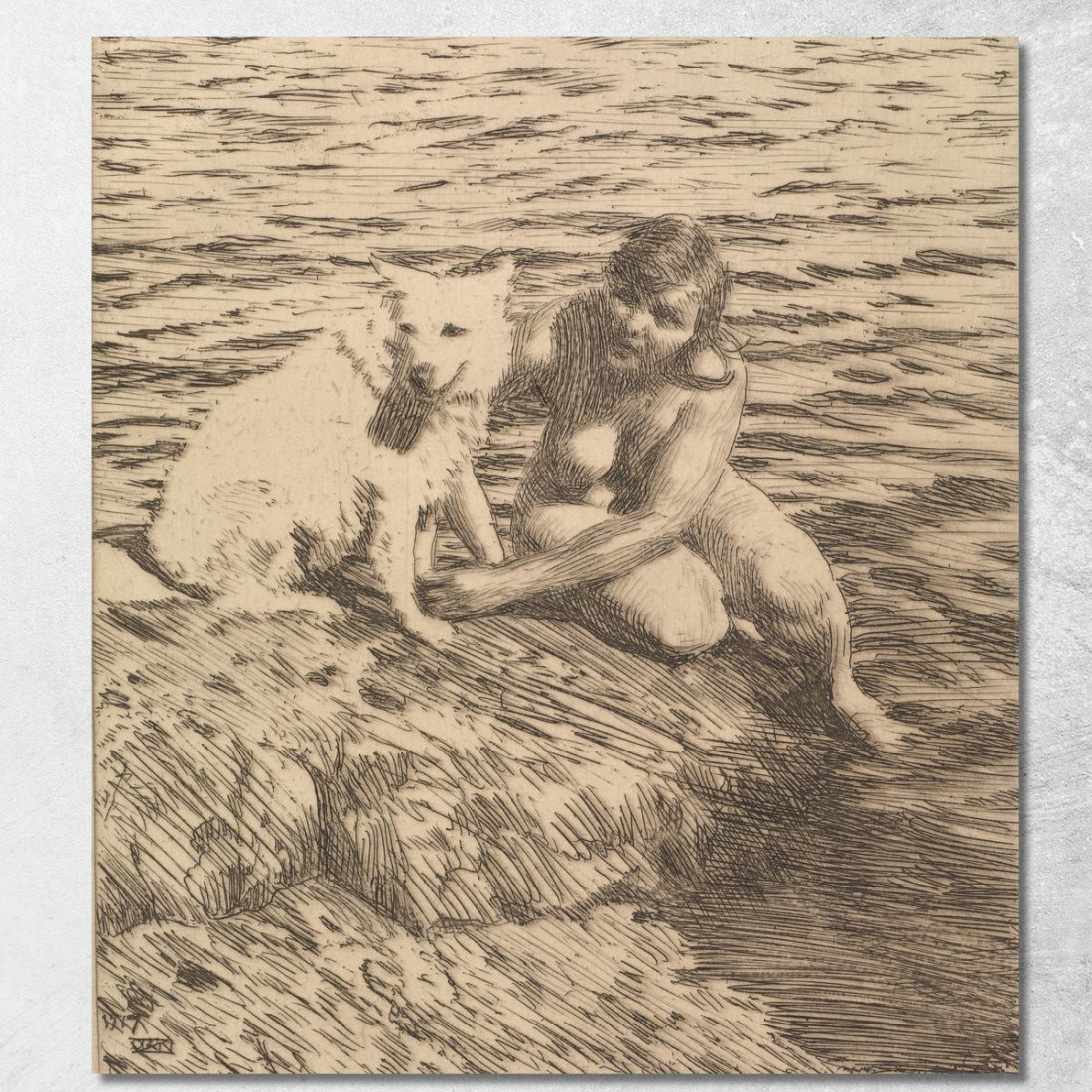 Dieci Anders Zorn azn66 quadro stampato su tela Dieci Anders Zorn azn66 quadro stampato su tela