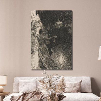 Il Valzer Anders Zorn azn77 quadro stampato su tela